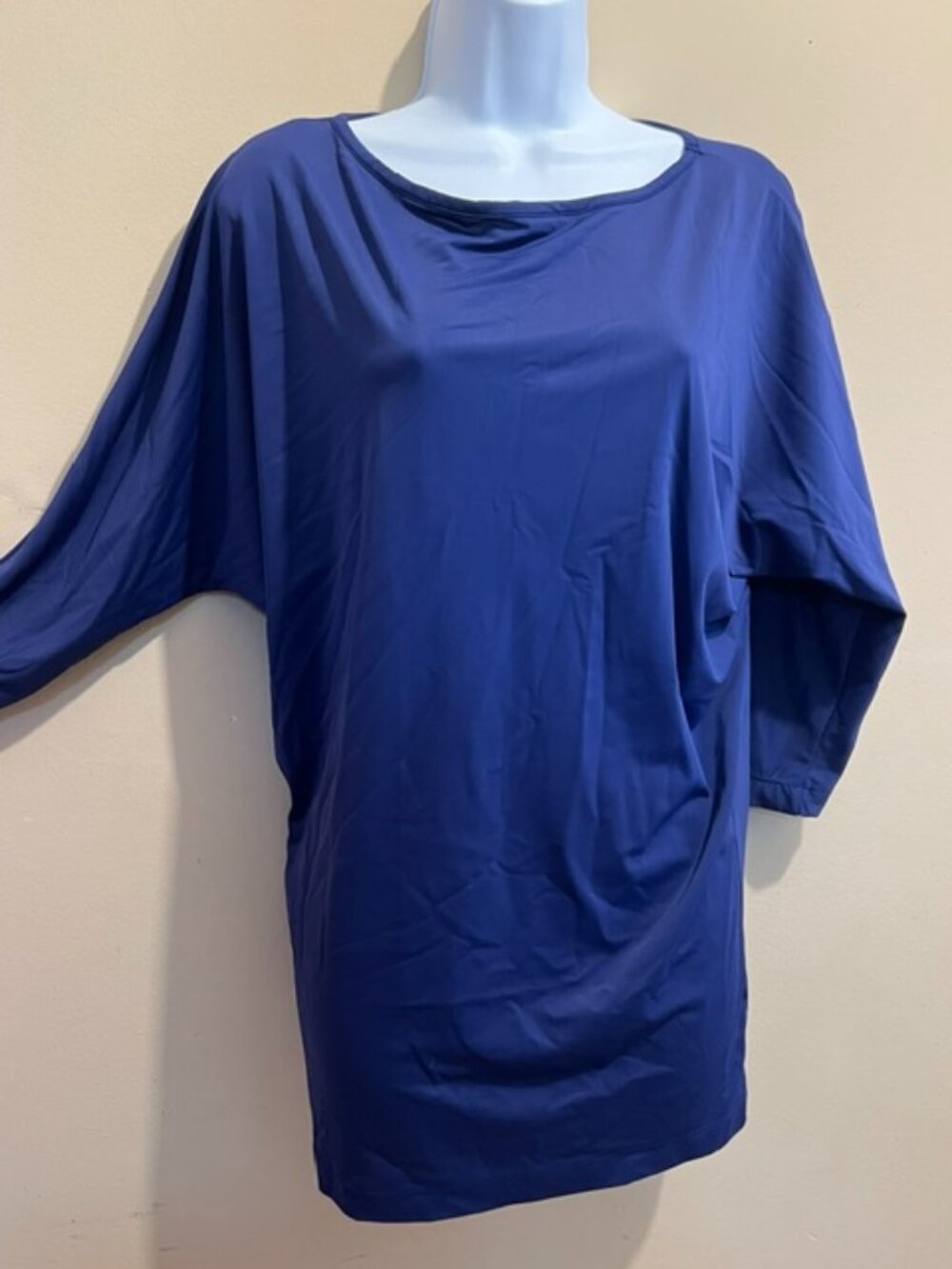 Cabana Life, asymmetrical, LS, Navy, Doleman Slv.